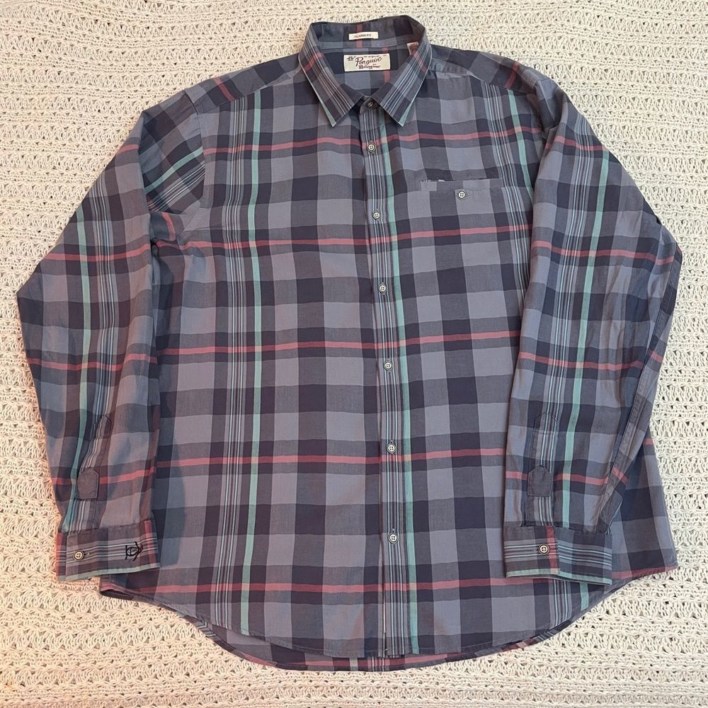 The Original Penguin by Munsingwear Plaid Shirt